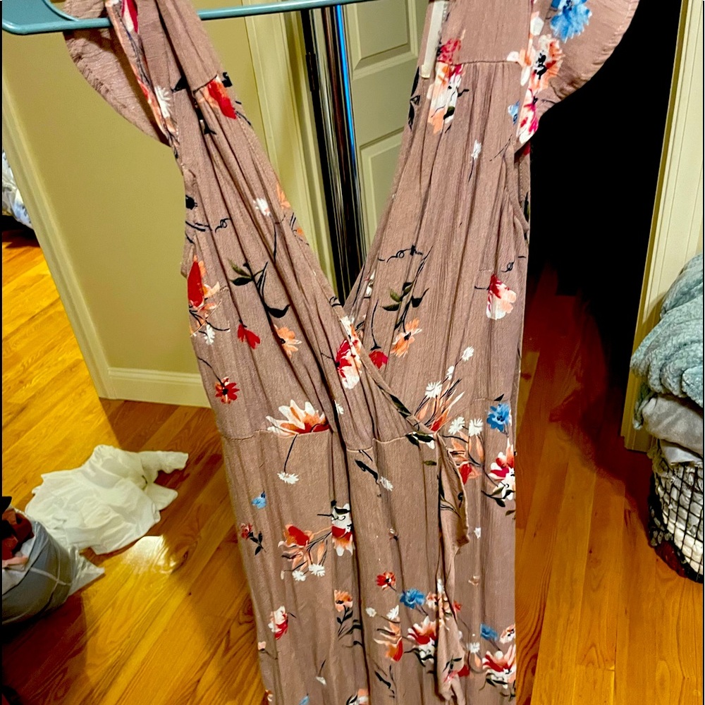 Midi length floral dress